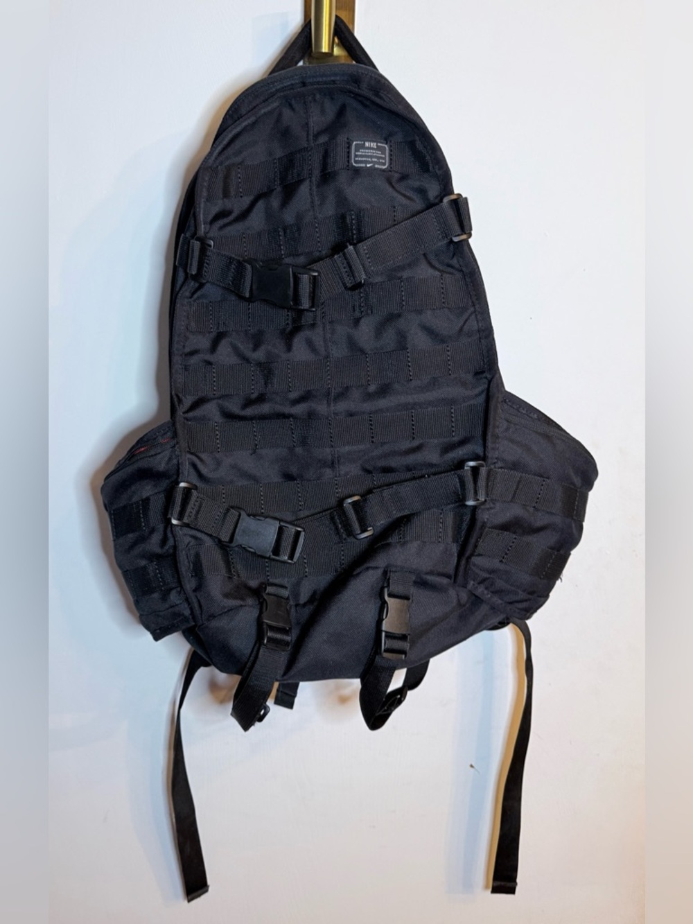 Rare 2010s Nike SB RPM Backpack, Beaverton Tag Technical Bag Black Red, Like NEW